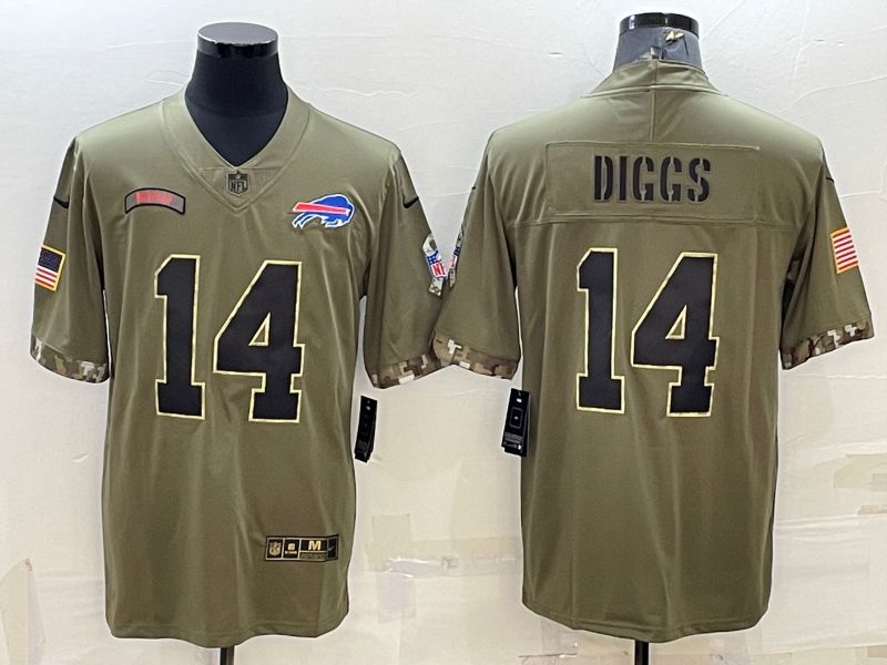 Men Buffalo Bills #14 Diggs Green 2022 Vapor Untouchable Limited Nike NFL Jersey->new england patriots->NFL Jersey